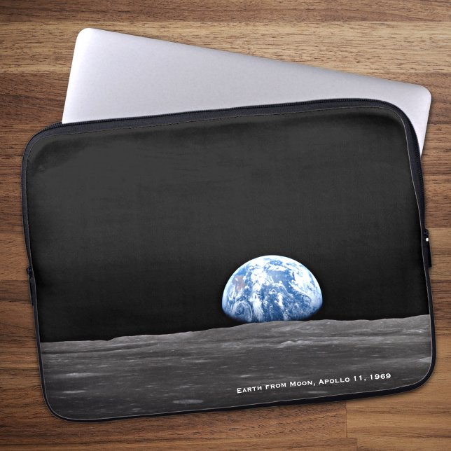 Earth Stigning över Måne, Apollo 11, 1969 Laptop Fodral (Skapare uppladdad)