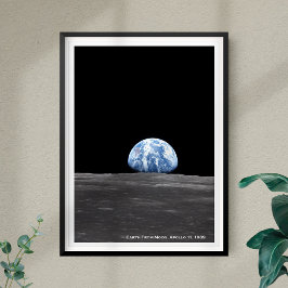 Earth Stigning över Måne, Apollo 11, 1969 Poster