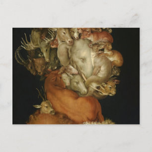 Earth, Terra, 1570 av Giuseppe Arcimboldo Vykort