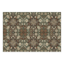 Earth Tone Cream och Brown Helgdag Snowflake