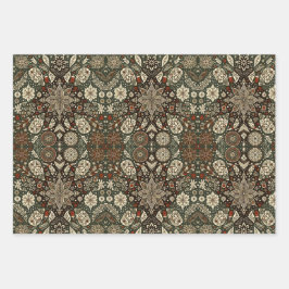 Earth Tone Cream och Brown Helgdag Snowflake