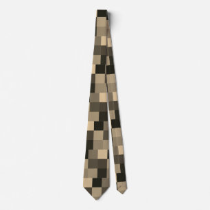 Earth Tone Digital Dazzle Camo Tie Slips