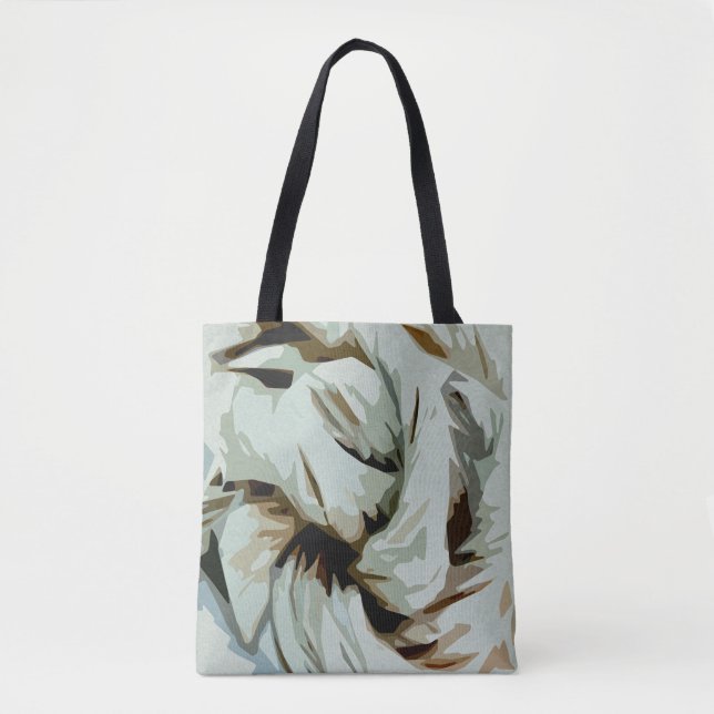 Earth Tone Earthy Abstrakt Art Tygkasse (Framsida)