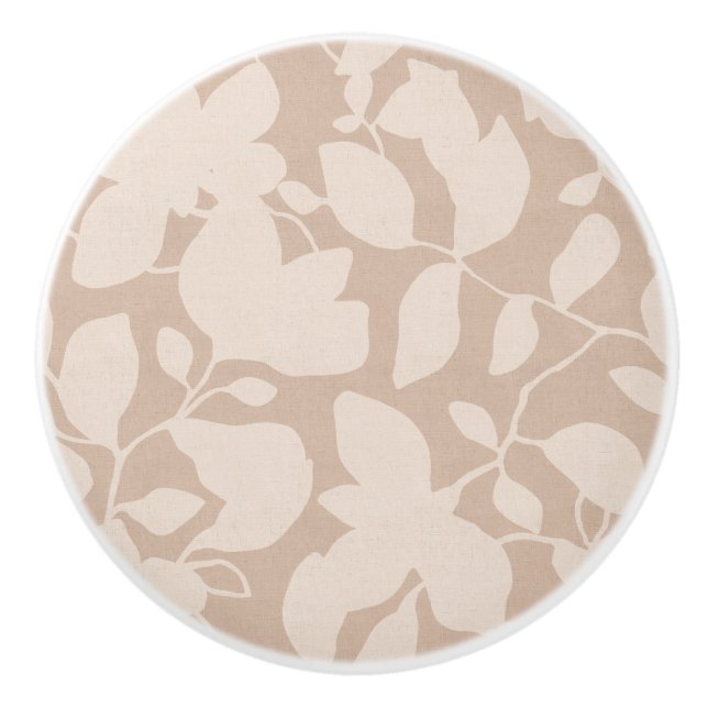 Earth Tone Magnolia sand beige mono Knopp (Framsidan)