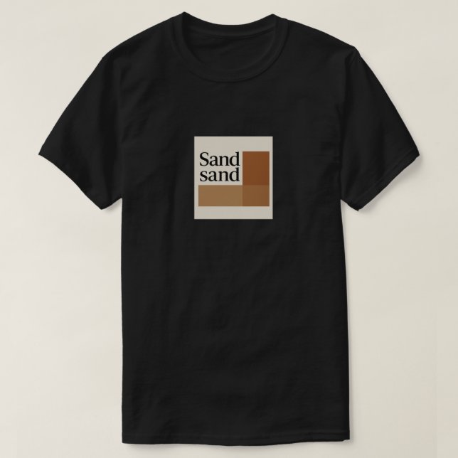 Earth Tone Modern T-Shirt – Modern Naturlig  (Design framsida)