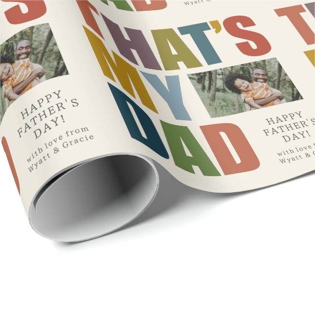 Earth Tone som är min Pappa Fars dag Presentpapper (Rullad Hörn)