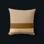 Earth Tone w/Divider Linjer   any Two Färg Kudde<br><div class="desc">Ett fast färg dekorativ kudde med linjer som delar. Du kan plocka två andra färger genom att anpassa (ändra den bruna rektangeln (andra färg) till andra färger och bakgrunden för tredje färg). Du kan anpassa Shapes Verktyg och/eller Icons verktyg för ytterligare använda. Du kan lägga till text eller överföra en...</div>