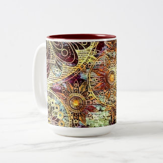 Earth Tones 15 oz Two-Tone Mugg