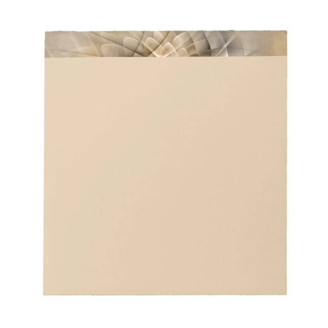 Earth Tones Abstract Modern Fractal Art Texture Anteckningsblock (Framsida)