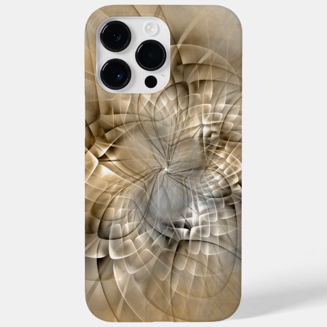 Earth Tones Abstrakt Modern Fractal Art Struktur (Baksida)