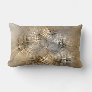 Earth Tones Abstrakt Modern Fractal Art Struktur Lumbarkudde