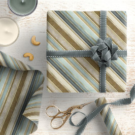 Earth Tones Guld jul Mönster#28 ID1009 Presentpapper