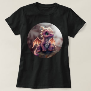 Earth Tones Lycklig Baby Dragon T-Shirt