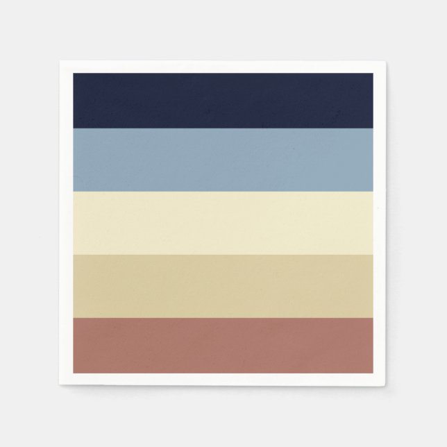 Earth Tones och Blues Pappersservett (Framsidan)