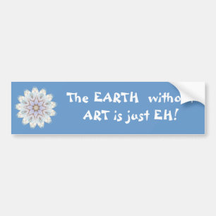 EARTH utan ART är bara EH! Offert Bildekal