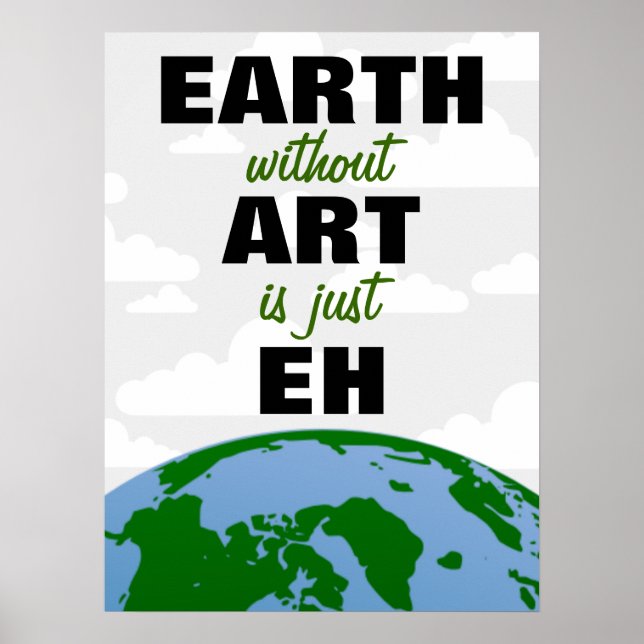 EARTH utan ART Poster (Framsidan)