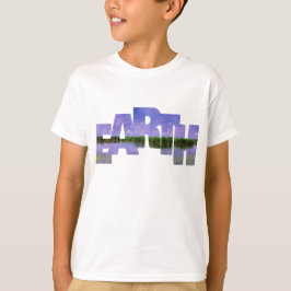 Earth Vår Home Blue Summer Himlar och Vatten T Shirt