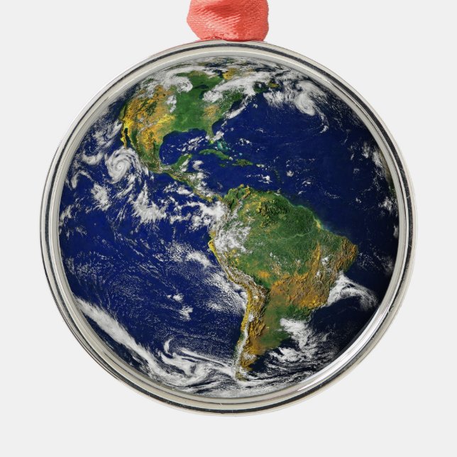 Earth Vår världsmästerliga prydnad Julgransprydnad Metall (Framsidan)