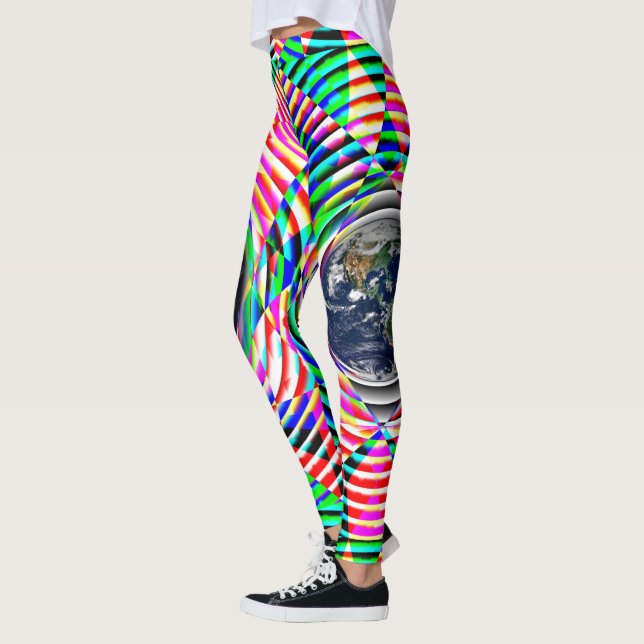 Earth Vibes av Kenneth Yoncich Leggings (Vänster)