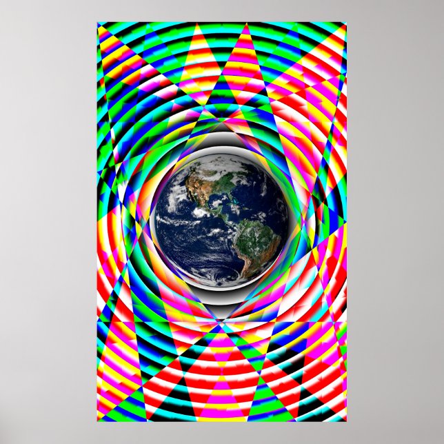 Earth Vibes av Kenneth Yoncich Poster (Framsidan)