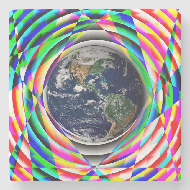 Earth Vibes av Kenneth Yoncich Stenunderlägg (Framsidan)