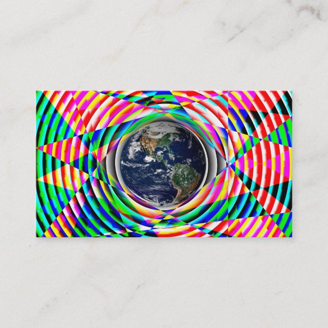 Earth Vibes Rainbow av Kenneth Yoncich Visitkort (Framsida)