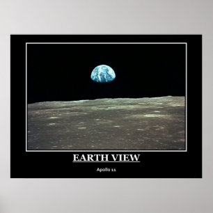 Earth View Apollo 11 Poster