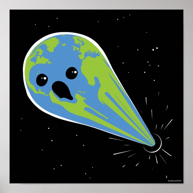 Earth Vs. Black Hål Poster (Framsidan)