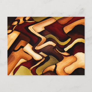 Earth Weave Bra Abstrakt Digital Vykort