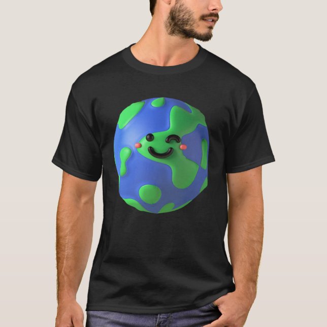 Earth winking t shirt (Framsida)