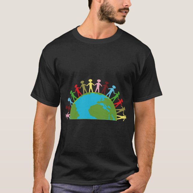Earth World Unity Graphic T Shirt (Framsida)