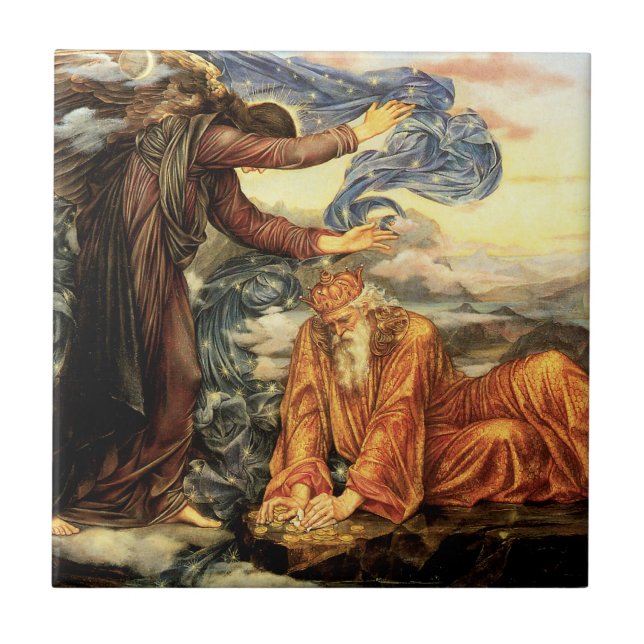 Earthbound by Evelyn De Morgan, Victorian Art Kakelplatta (Framsidan)