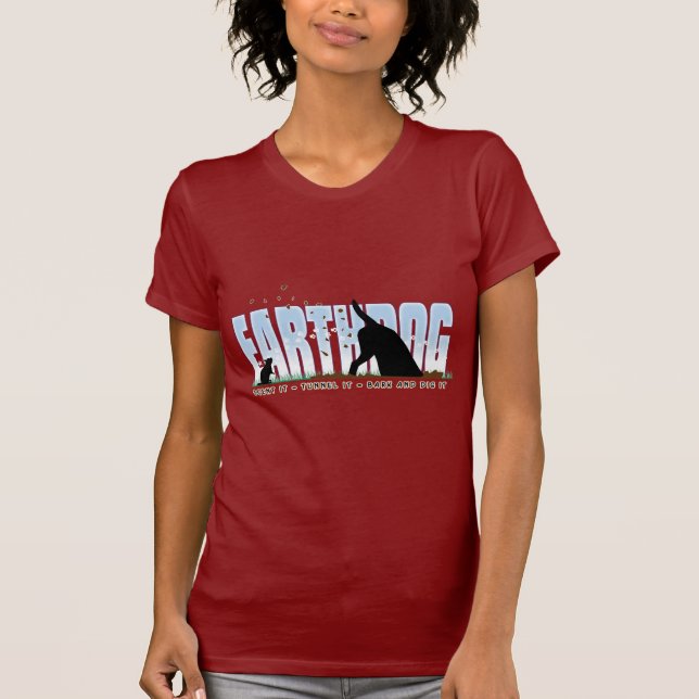 Earthdog färgdesign t-shirt (Framsida)