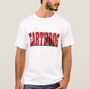 Earthdog svart/röd silhouette t-shirt