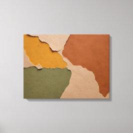 Earthen essence rustic färg stänk art canvastryck