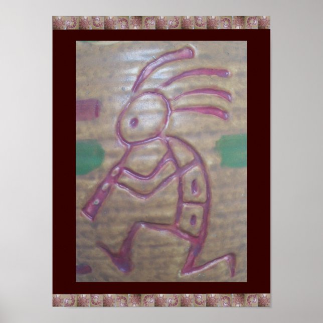 Earthenware Kokopelli Poster (Framsidan)