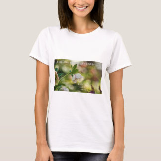 Earthlight and Healing Japanese Flowers and Poetry T Shirt
