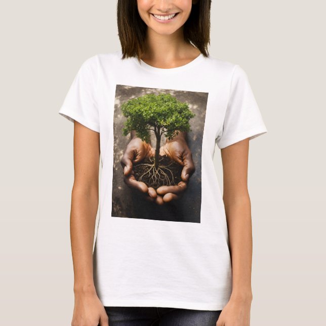 "Earthly Harmony Eco-Friendly T-Shirt" T Shirt (Framsida)