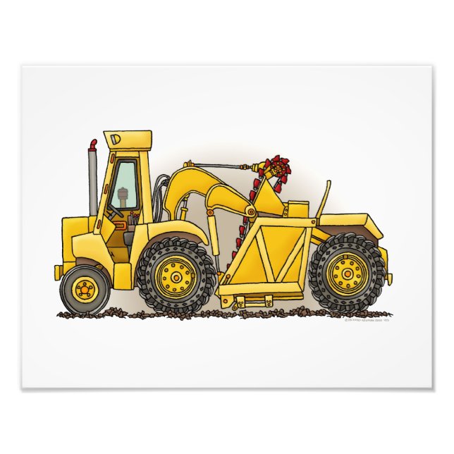 Earthmover Construction Fototryck (Framsidan)