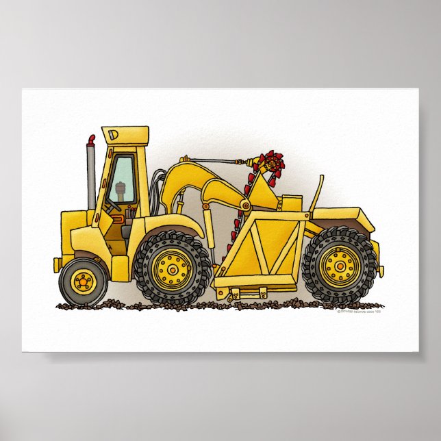 Earthmover Construction Poster (Framsidan)