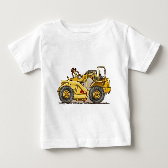 Earthmover Scraper Baby T-Shirt (Framsida)