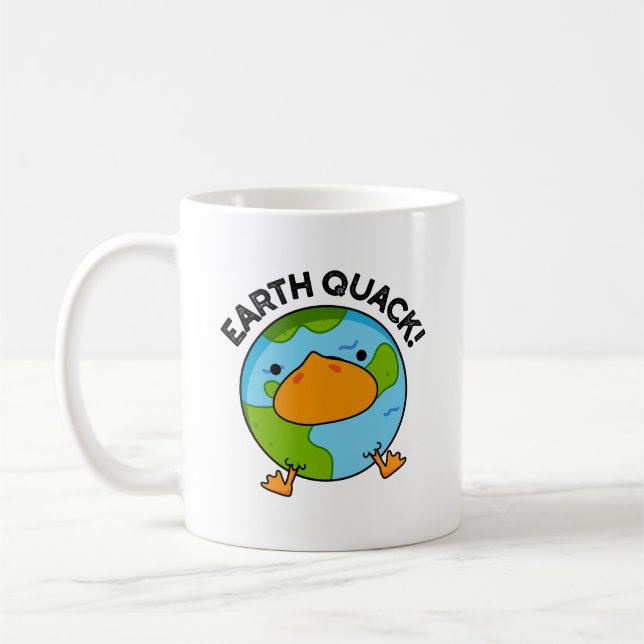 Earthquack Funny Earthquake Pun Kaffemugg (Vänster)