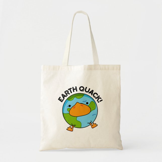 Earthquack Funny Earthquake Pun Tygkasse (Framsidan)