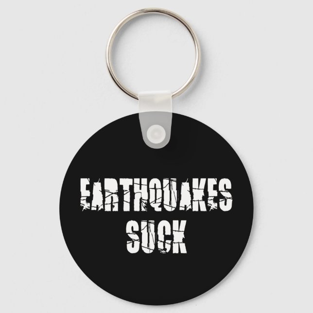 Earthquakes Suck - Quake Survivor Nyckelring (Framsida)