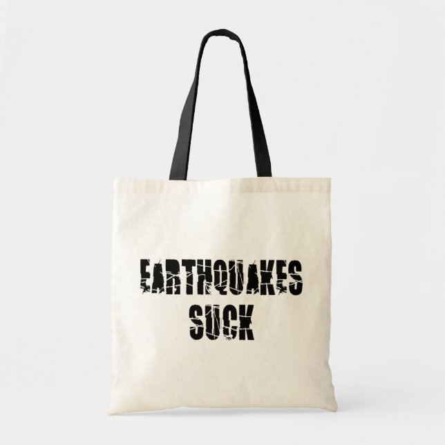 Earthquakes Suck - Quake Survivor Tygkasse (Framsidan)