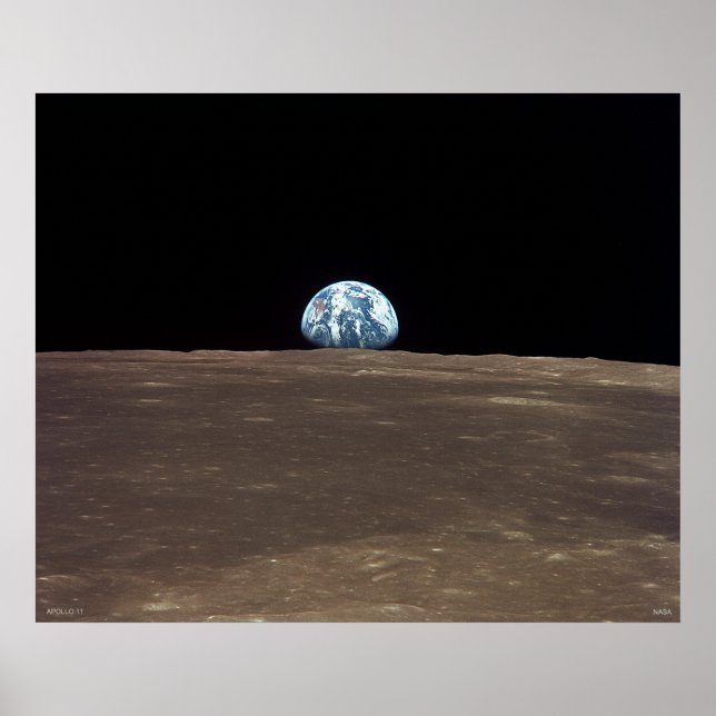 Earthrise - Apollo 11 Poster (Framsidan)