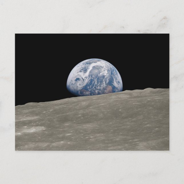 Earthrise Apollo 8 Vykort (Framsida)