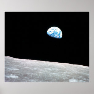 Earthrise - det Lunar perspektiv Poster