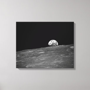 Earthrise från Apollo 8 månebeskickning Canvastryck