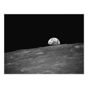 Earthrise från Apollo 8 månebeskickning Fototryck